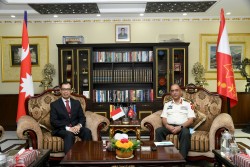 नेपाली सेनाका प्रधान सेनापति र मित्रराष्ट्र इण्डोनेसियाका गैर-आवासीय राजदूतबीच भेटघाट